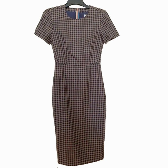 NEW Paul Smith Couture Dress!  e 38  US 0-2  Wool Check Plaid  Made in Italy - Picture 1 of 5